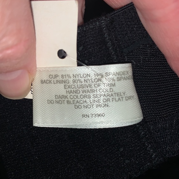 NWT Avenue 46D black underwire push up bra - Picture 6 of 6